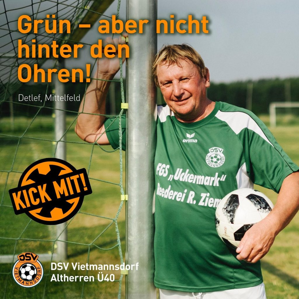 Motiv Social Media Kampagne Fussballverein von Werbeagentur in Templin