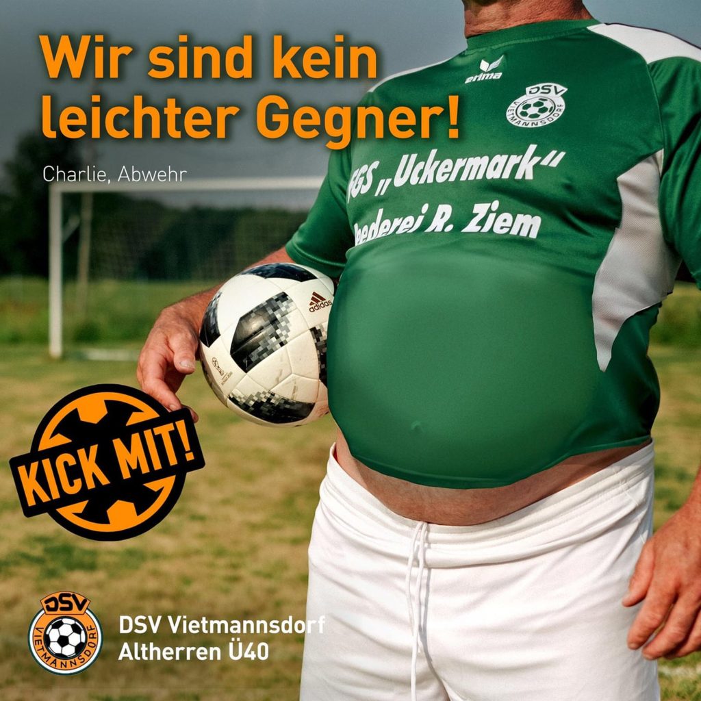 Motiv Social Media Kampagne Fussballverein von Werbeagentur in Templin
